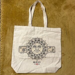 Maui Del Sol Sun and Moon Canvas Tote